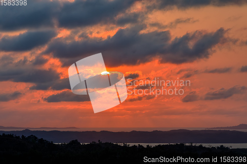 Image of Sunset on Nosy Be island in Madagascar