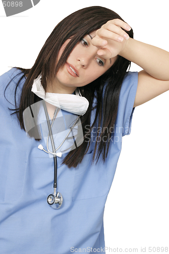 Image of Weary healthcare professiona