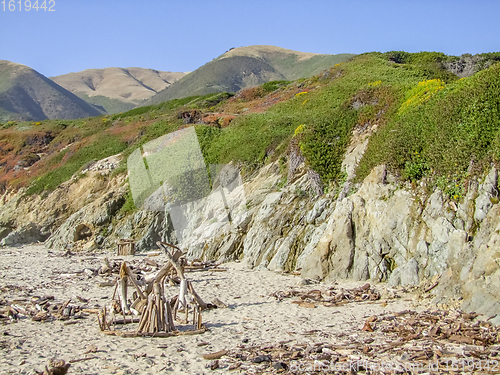 Image of idyllic coastal scenery in California