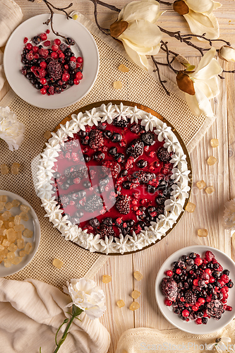 Image of Yoghurt cake with fresh berries