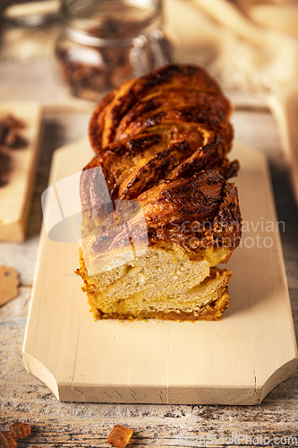 Image of Sweet homemade almond brioche babka