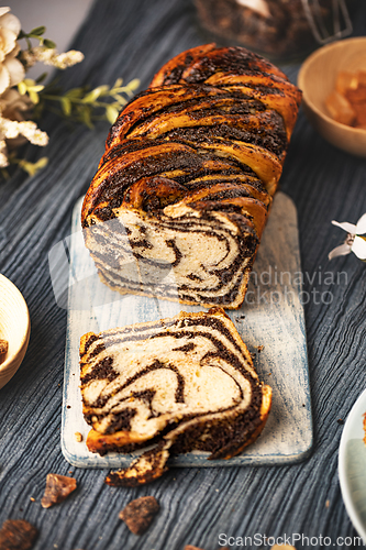 Image of Poppy seeds swirl bread
