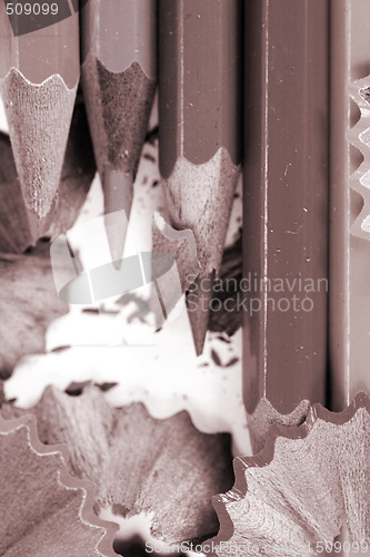 Image of Pencils and wood shavings