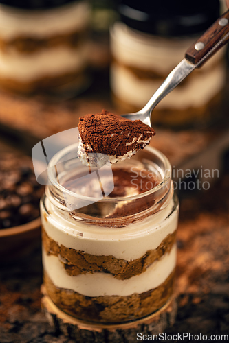 Image of Traditional Italian dessert tiramisu