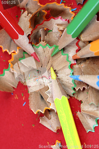 Image of Pencils and wood shavings