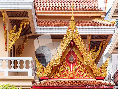 Image of Detail of Wat Hua Lam Phong, Thailand