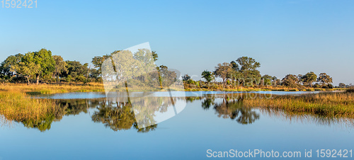 Image of typical African river landscape, Bwabwata, Namibia