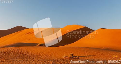 Image of arid dry landscape Hidden Vlei in Namibia Africa