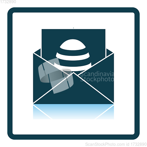 Image of Envelop With Easter Egg Icon