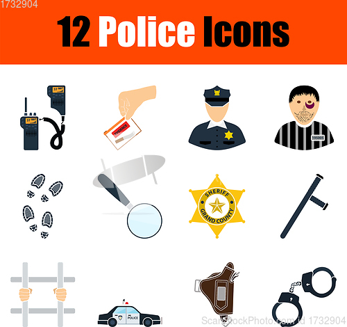 Image of Police Icon Set