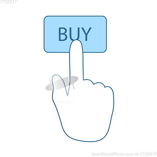 Image of Finger Push The Buy Button Icon