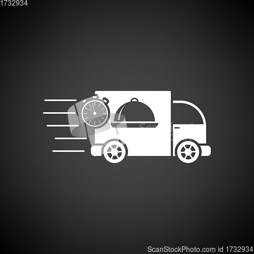 Image of Fast Food Delivery Car Icon