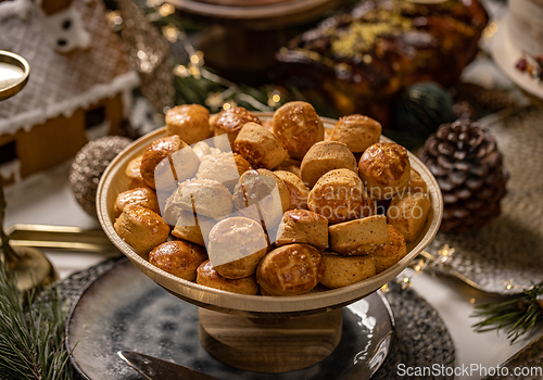 Image of Savoury scone made with roasted pork rind