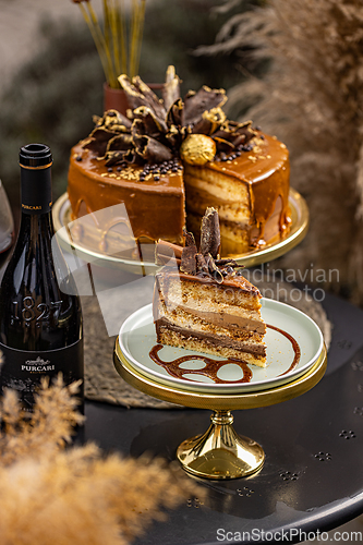 Image of Layered chocolate cake