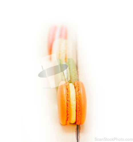 Image of colorful french macaroons