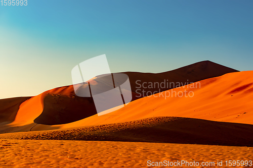 Image of arid dry landscape Hidden Vlei in Namibia Africa