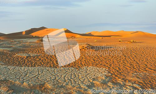 Image of arid dry landscape Hidden Vlei in Namibia Africa