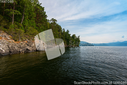 Image of Teletskoye lake in Altai mountains