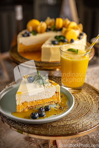 Image of Pumpkin layered cheesecake