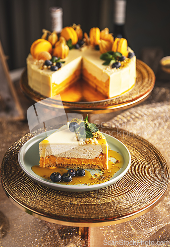 Image of Pumpkin layered cheesecake