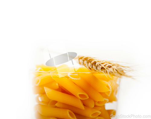 Image of Italian pasta penne with wheat