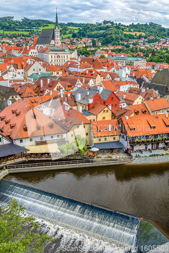 Image of old Town of Cesky Krumlov, Czech Republic