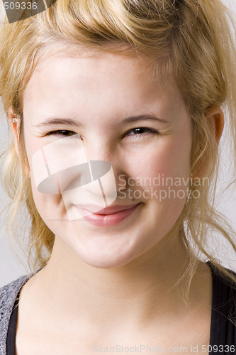 Image of girl with funny face