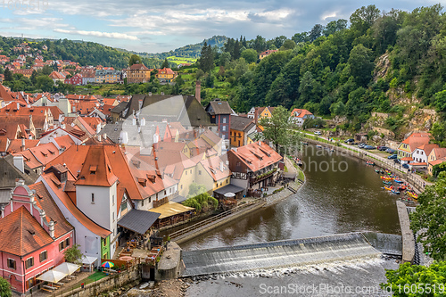 Image of old Town of Cesky Krumlov, Czech Republic