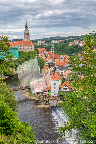 Image of old Town of Cesky Krumlov, Czech Republic