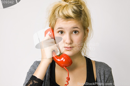 Image of red telephone