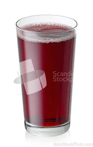 Image of glass of red grape juice