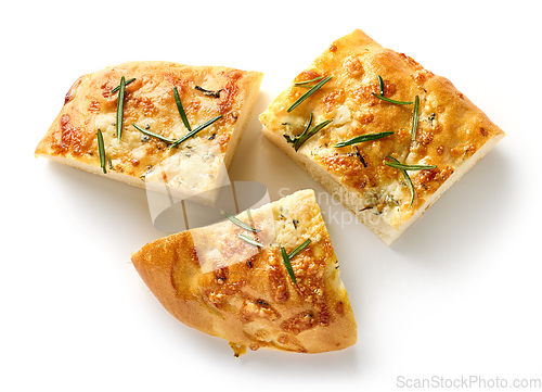 Image of italian flat bread focaccia