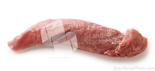 Image of fresh raw pork fillet