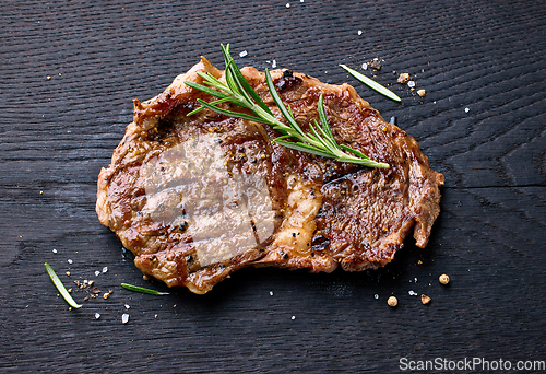 Image of freshly grilled beef entrecote steak