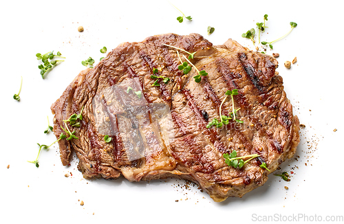 Image of freshly grilled beef entrecote steak