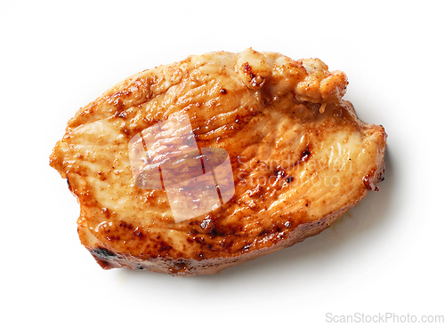 Image of piece of fried chicken fillet