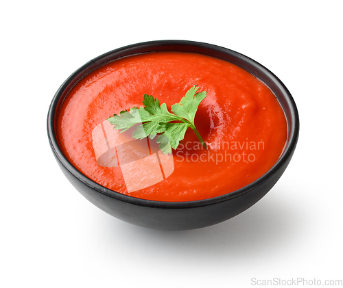 Image of bowl of red tomato sauce ketchup