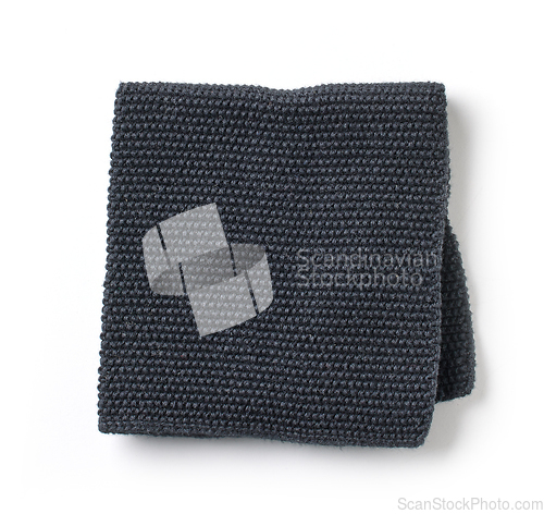 Image of black folded cotton napkin