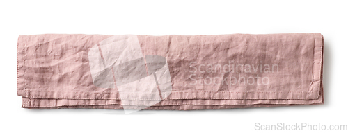 Image of folded pink cotton napkin