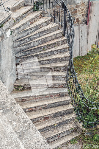 Image of stair in castle Vranov nad Dyji, Czech republic