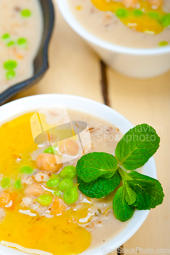 Image of Hearty Middle Eastern Chickpea and Barley Soup