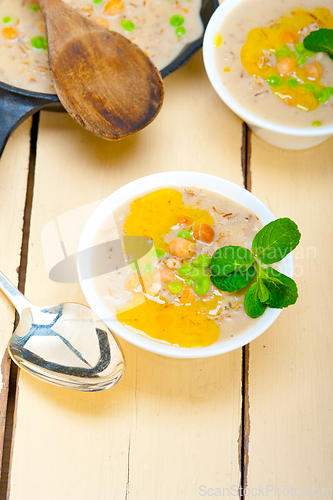 Image of Hearty Middle Eastern Chickpea and Barley Soup