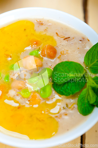 Image of Hearty Middle Eastern Chickpea and Barley Soup