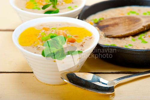 Image of Hearty Middle Eastern Chickpea and Barley Soup