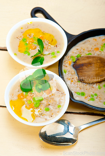 Image of Hearty Middle Eastern Chickpea and Barley Soup