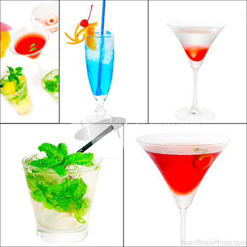 Image of cocktails collage