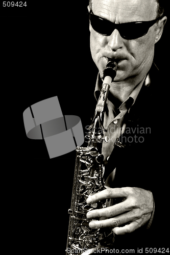 Image of jazz saxophone player