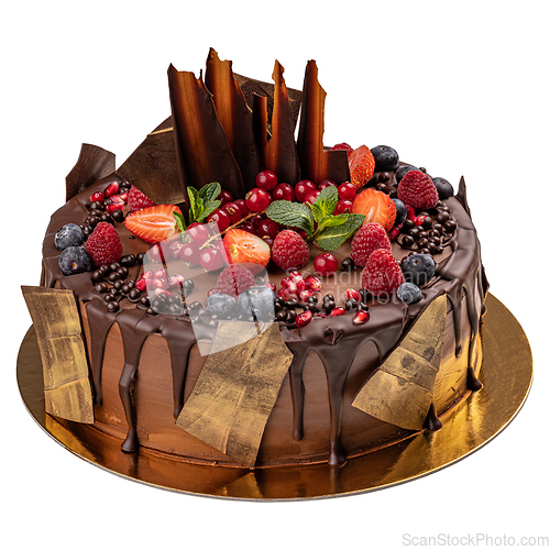 Image of Chocolate cake with icing