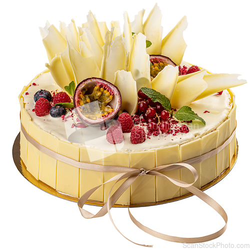 Image of White chocolate cake