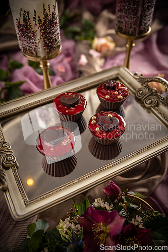 Image of Mini cupcake candies chocolate